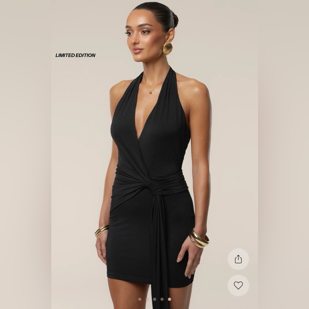 NWT JLUX LABEL Black Sundown Mini Dress XS - Picture 4 of 8